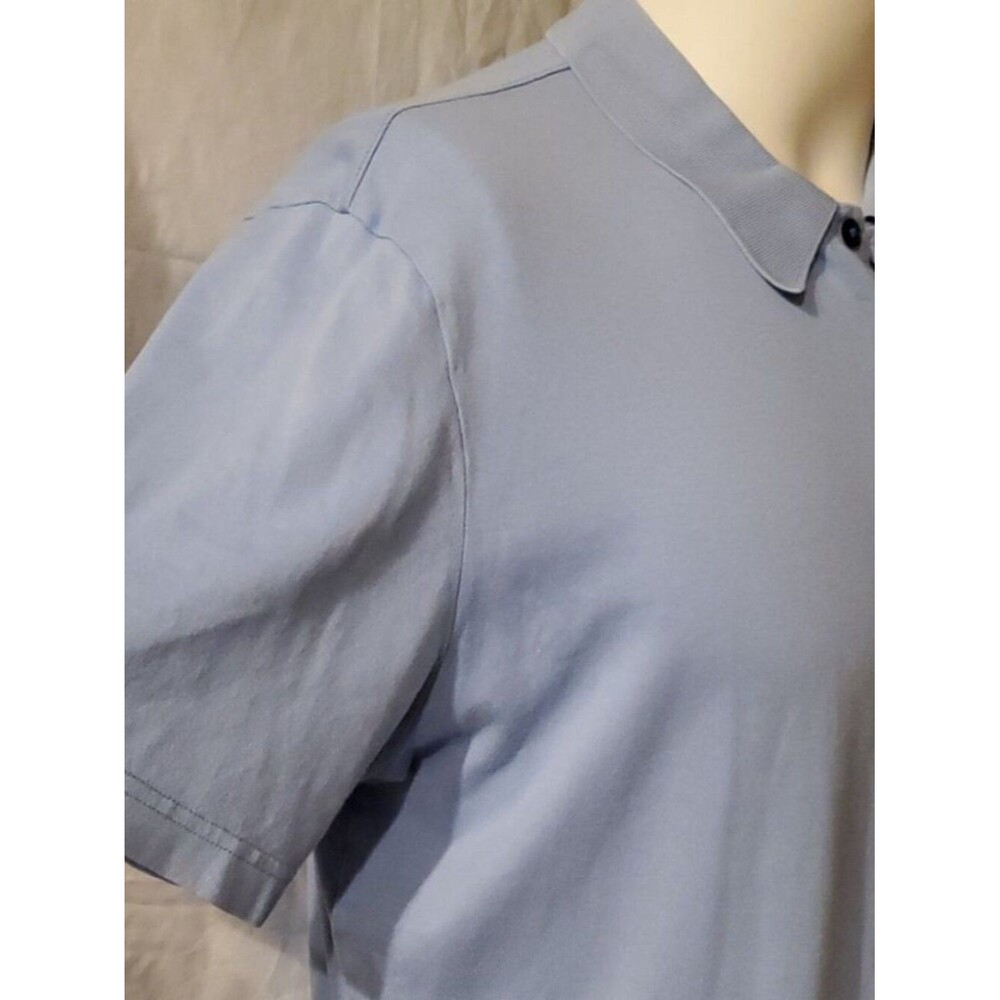 Robert Barakett Sky Blue 100% Pima Cotton Short Sleeve Polo Shirt XL - Picture 10 of 13